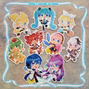 Vocaloid Waterproof Stickers
