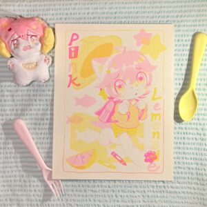 Pink Lemonade Nyacaron Riso Print