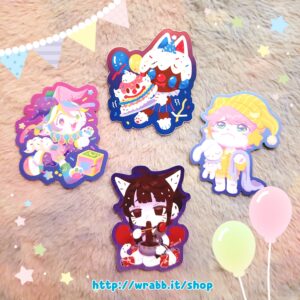 ORIGINAL Assorted Nyacaron Waterproof Stickers